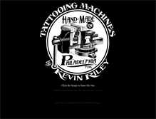 Tablet Screenshot of kevinrileytattoomachines.com